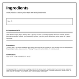 Cheeky Panda 100% Bamboo Facial Cleansing Wipes Rose Scented 25 Wipes — ingredients (INCI) panel, generated from the pack
