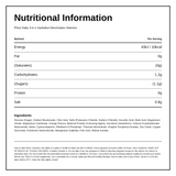 Phizz 3in1 Hydration Electrolytes Vitamins - Orange - 20 Tabs — nutrition information panel, generated from the pack