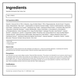 Naturtint Permanent Hair Colourant Fireland 170ml — ingredients (INCI) panel, generated from the pack