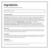 Tints of Nature 10N Natural Platinum Blonde — ingredients (INCI) panel, generated from the pack