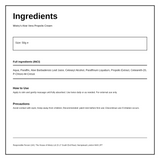 Mistry's Aloe Vera Propolis Cream — ingredients (INCI) panel, generated from the pack