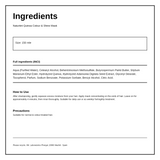 Naturtint Hair Food Quinoa Colour & Shine Mask — ingredients (INCI) panel, generated from the pack