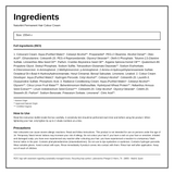 Naturtint Hair Colour Cream 5N Light Chestnut Brown — ingredients (INCI) panel, generated from the pack