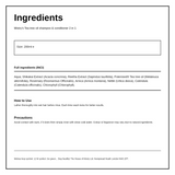 Mistrys Tea Tree 2 In 1 Shampoo — ingredients (INCI) panel, generated from the pack