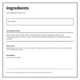 Epsom Salts Epsom Shower Gel — ingredients (INCI) panel, generated from the pack