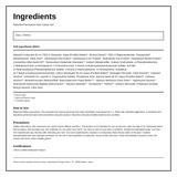 Naturtint Permanent Hair Colourant Teide Brown 7.7 170ml — ingredients (INCI) panel, generated from the pack