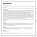 Naturtint Hair Colour Cream 5.7 Light Chocolate Chestnut — ingredients (INCI) panel, generated from the pack
