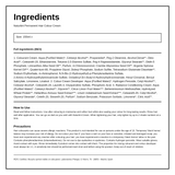 Naturtint Hair Colour Cream 1N Ebony Black — ingredients (INCI) panel, generated from the pack