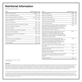 Natures Plus Her Journey Once Daily Multi — nutrition information panel, generated from the pack