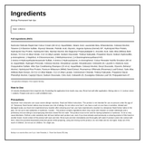 BioKap Ash Chestnut 5.15 Hair Dye — ingredients (INCI) panel, generated from the pack