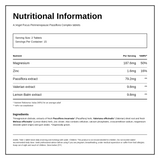 A.Vogel Perimenopause Focus — nutrition information panel, generated from the pack