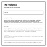 Moogoo Clear Zinc Sunscreen SPF 50 — ingredients (INCI) panel, generated from the pack