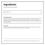 MooGoo Natural Fresh Cream Deodorant Fragrance Free — ingredients (INCI) panel, generated from the pack