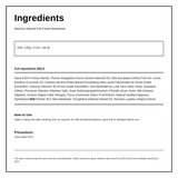 MooGoo Natural Full Cream Moisturiser — ingredients (INCI) panel, generated from the pack