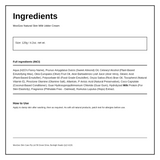 MooGoo Natural Skin Milk Udder Cream — ingredients (INCI) panel, generated from the pack