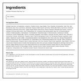 Herbatint Light Mahogany Chestnut Ammonia Free hair Colour 5M — ingredients (INCI) panel, generated from the pack