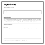 Naturtint Anti-Ageing CC Cream — ingredients (INCI) panel, generated from the pack