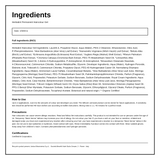 Herbatint Mahogany Chestnut Ammonia Free hair Colour 4M — ingredients (INCI) panel, generated from the pack