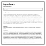 BioKap Golden Blond Wheat 7.33 Rapid Permanent Hair Dye — ingredients (INCI) panel, generated from the pack