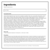 BioKap Natural Brown 4.0 Rapid Permanent Hair Dye — ingredients (INCI) panel, generated from the pack