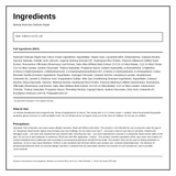 BioKap Honey Chestnut 5.34 Rapid Permanent Hair Dye — ingredients (INCI) panel, generated from the pack