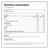 A Vogel Molkosan Original 200ml — nutrition information panel, generated from the pack