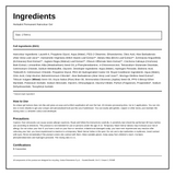 Herbatint Light Chestnut Ammonia Free hair Colour 5N — ingredients (INCI) panel, generated from the pack