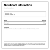 Comvita Olive Leaf Extract — nutrition information panel, generated from the pack