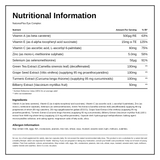 Natures Plus BioAdvanced Eye Complex Capsules — nutrition information panel, generated from the pack