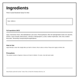 Pitrok Crystal Fragranced Deodorant Spray for Men — ingredients (INCI) panel, generated from the pack