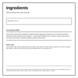 MooGoo Natural Fresh Deodorant Coconut Cream — ingredients (INCI) panel, generated from the pack
