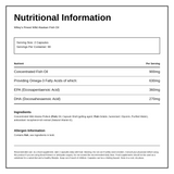 Wiley's Finest Easy Swallow Minis — nutrition information panel, generated from the pack