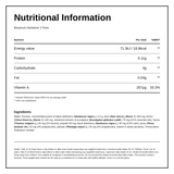 Bioserum Herbetom 2 Pulm — nutrition information panel, generated from the pack