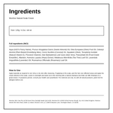 MooGoo Natural Scalp Cream — ingredients (INCI) panel, generated from the pack