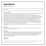 Herbatint Dark Chestnut Ammonia Free hair Colour 3N — ingredients (INCI) panel, generated from the pack