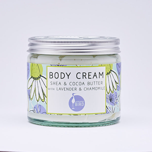 Laughing Bird Shea & Cocoa Butter Body Cream with Lavender & Chamomile