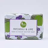 Laughing Bird Patchouli & Lime Shea & Cocoa Butter Soap 150g