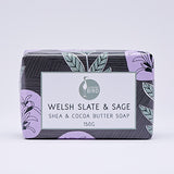 Laughing Bird Welsh Slate & Sage Shea & Cocoa Butter Soap 150g