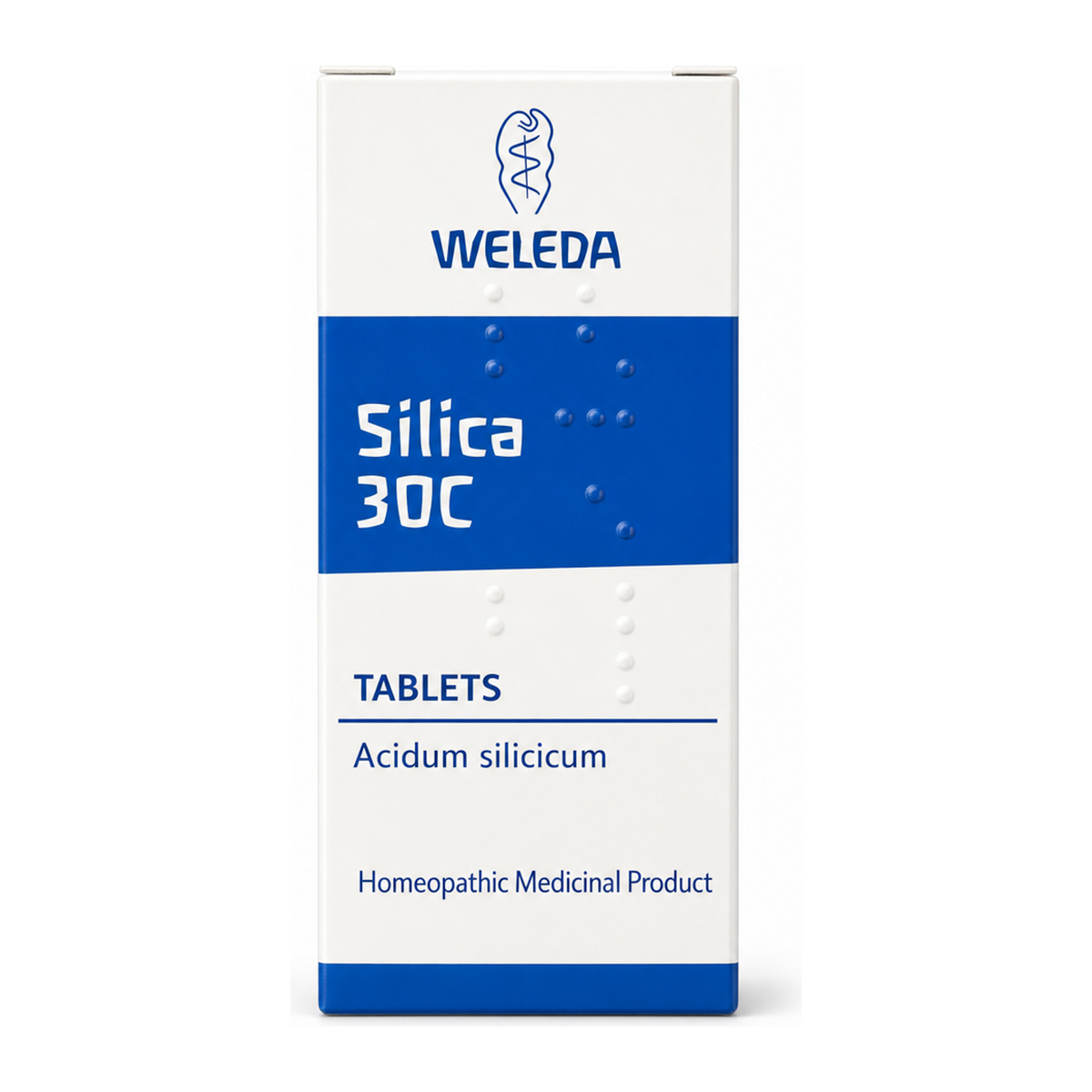Weleda Silicea 30C - 125 tabs by Weleda Natural Remedies — front view showing product label and branding, studio product photo on white background