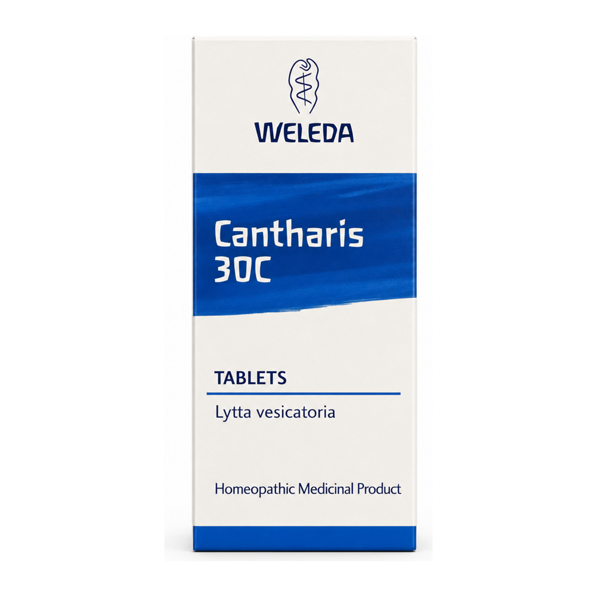 Weleda Cantharis 30C - 125 tabs by Weleda Natural Remedies — front view showing product label and branding, studio product photo on white background