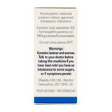 Weleda Cantharis 30C - 125 tabs by Weleda Natural Remedies — back view showing ingredients and product details, studio product photo on white background