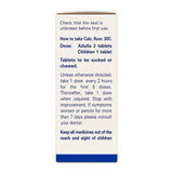 Weleda Calc Fluor 30C by Weleda Natural Remedies — cooking instructions side panel, studio product photo on white background