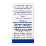 Weleda Belladonna 30C - 125 tabs by Weleda Natural Remedies — ingredients side panel, studio product photo on white background