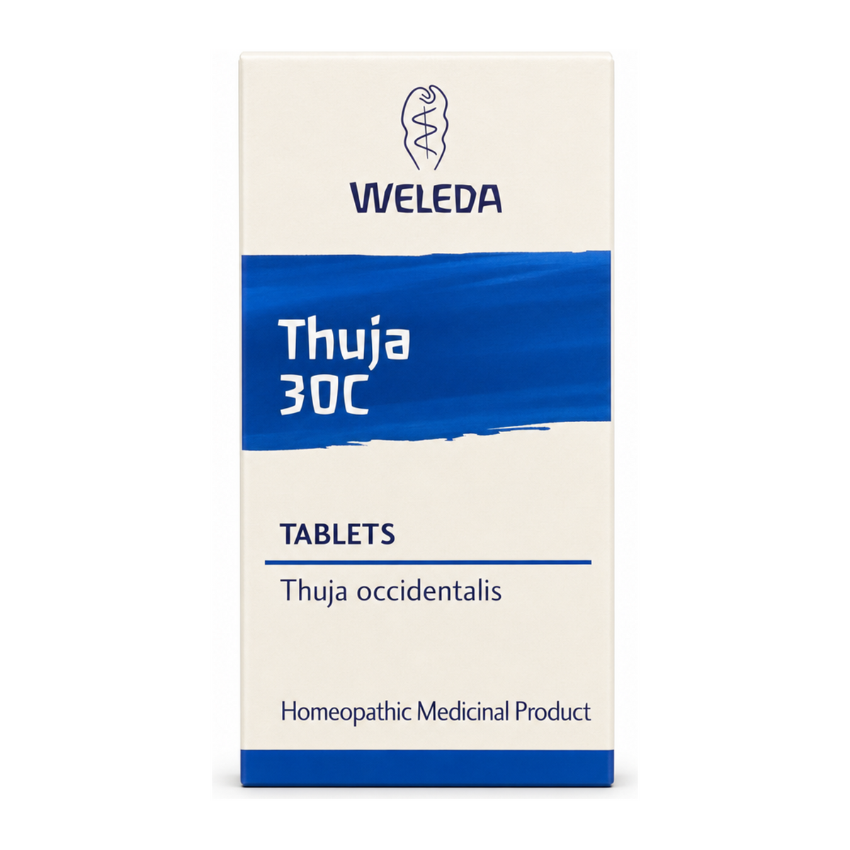 Weleda Thuja 30C - 125 tabs by Weleda Natural Remedies — front view showing product label and branding, studio product photo on white background