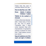 Weleda Nux Vom 30C - 125 tabs by Weleda Natural Remedies — cooking instructions side panel, studio product photo on white background