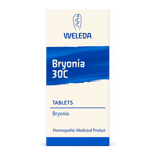 Weleda Bryonia 30C - 125 tabs by Weleda Natural Remedies — front view showing product label and branding, studio product photo on white background