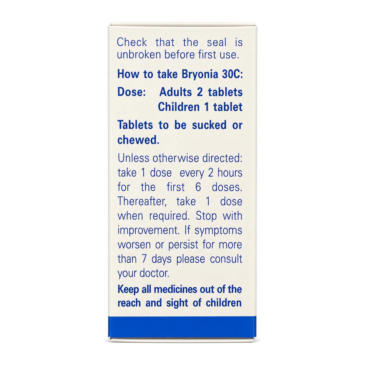 Weleda Bryonia 30C - 125 tabs by Weleda Natural Remedies — cooking instructions side panel, studio product photo on white background
