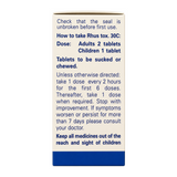 Weleda Rhus Tox 30C - 125 tabs by Weleda Natural Remedies — cooking instructions side panel, studio product photo on white background