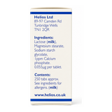 Helios Tissue Salt No.2 Calc Phos by Helios Natural Remedies — ingredients side panel, studio product photo on white background