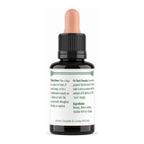Dr Bach Larch Bach Flower Remedy by Ainsworths Natural Remedies — back view showing ingredients and product details, studio product photo on white background